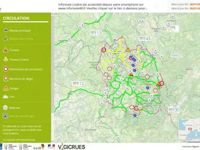 Inforoute de la Lozère
